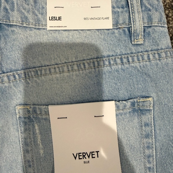 Trendy Light Blue Distressed Flare Jeans - Picture 2 of 2